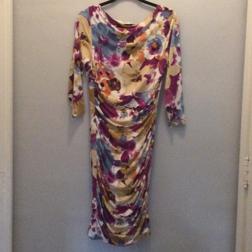 Doncaster Collection multi color Jersey dress.